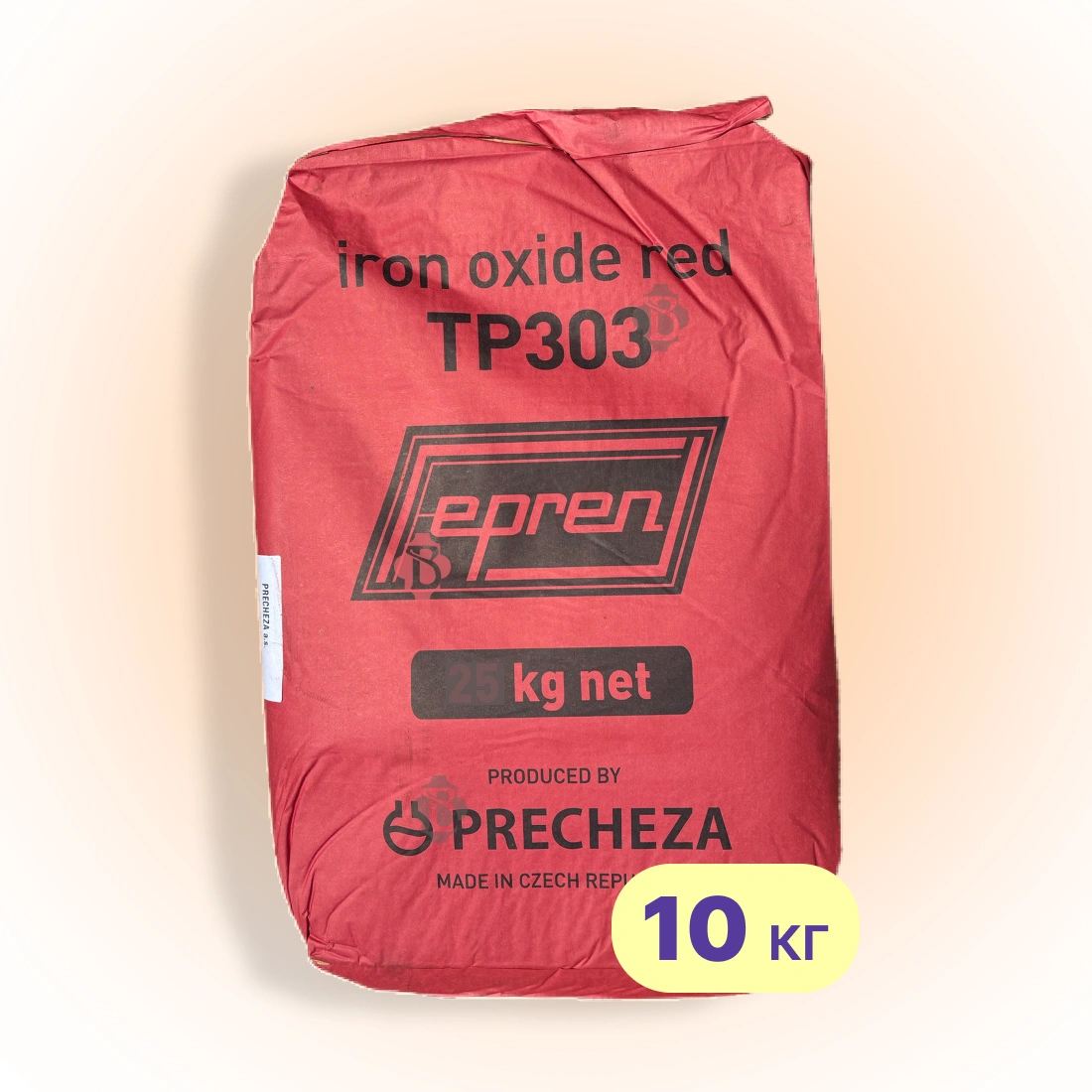 Пігмент для бетону 10 кг, тротуарної плитки червоний TP303 Precheza