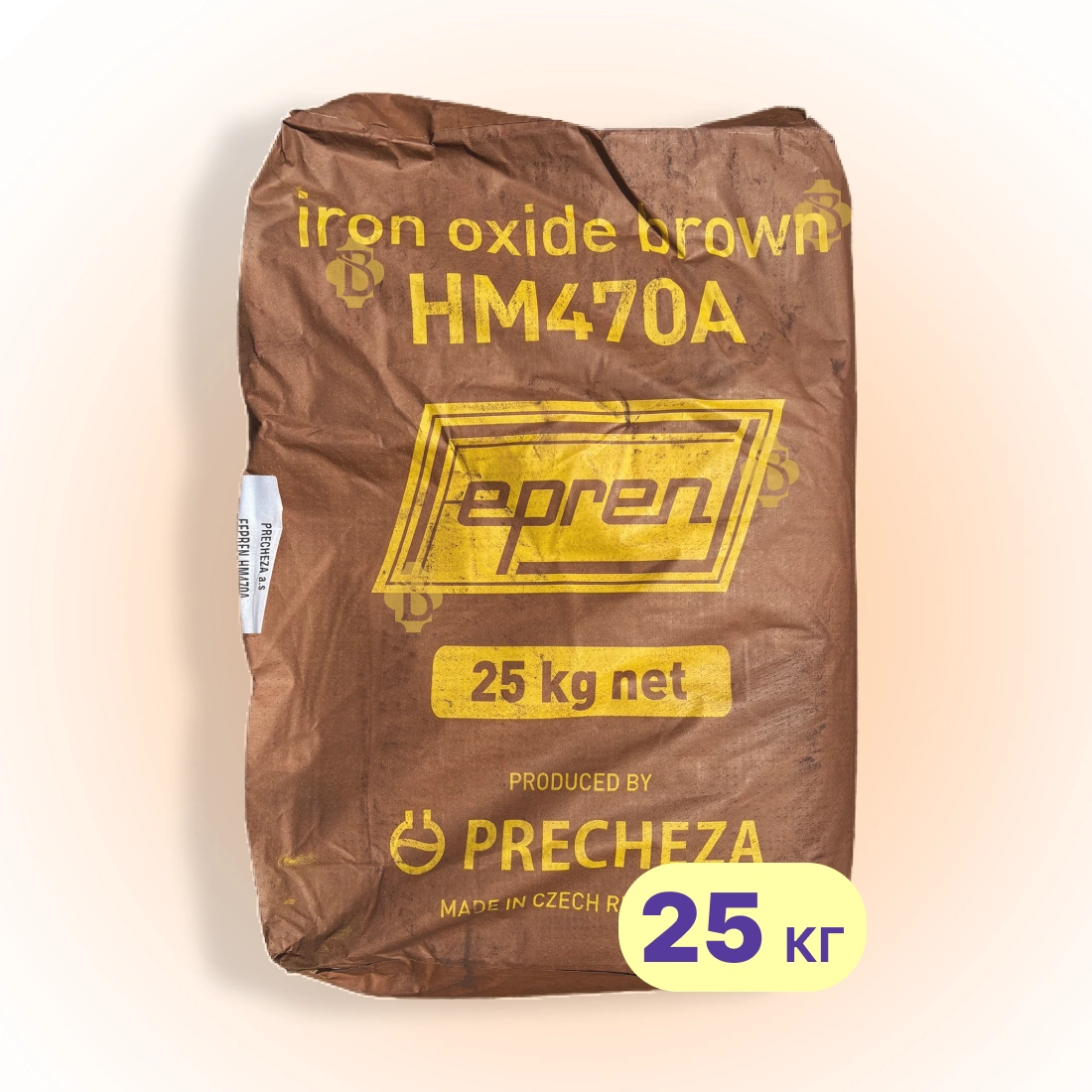 Пігмент для бетону 25 кг, тротуарної плитки, коричневий НМ-470А Precheza