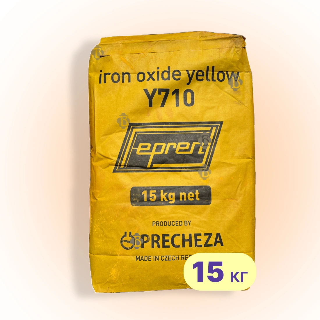 Пігмент для бетону 15 кг, тротуарної плитки, жовтий Y-710 Precheza