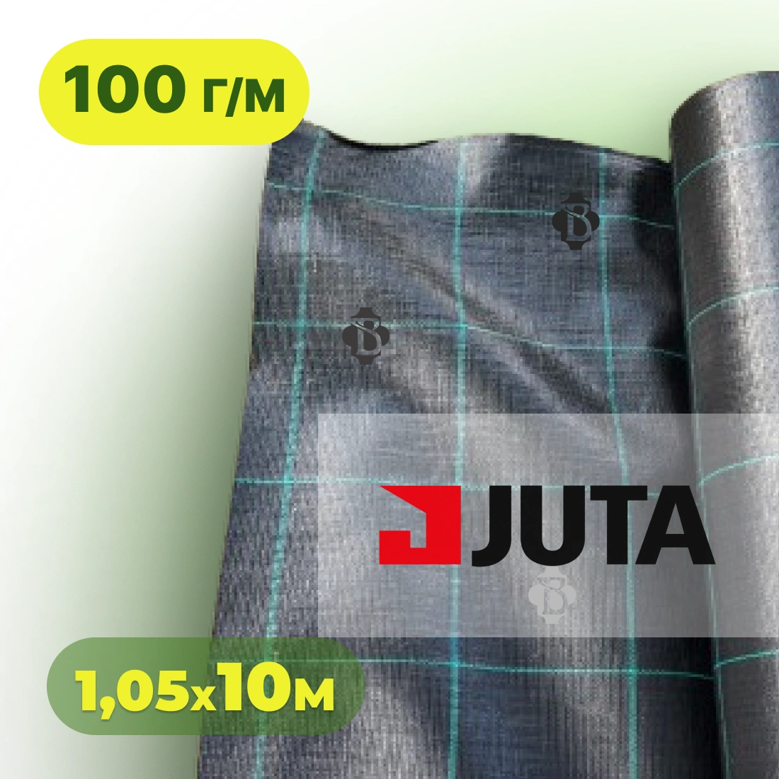 Агротканина 100 г/м² 1,05×10 м JUTA Чехія чорна (агроволокно)
