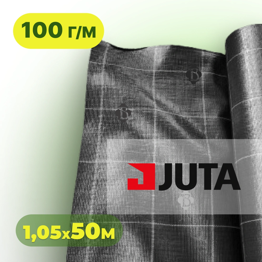 Агротканина 100 г/м² 1,05×50 м JUTA Чехія чорна (агроволокно)