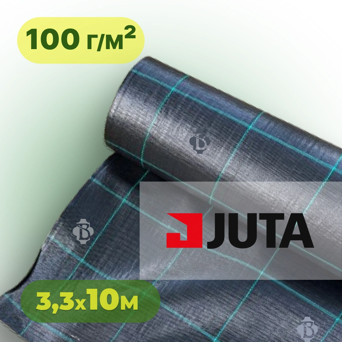 Агротканина 100 г/м² 3,3×10 м JUTA Чехія чорна (агроволокно)