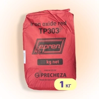 Пігмент для кольору бетону 1 кг, тротуарної плитки червоний TP303 Precheza