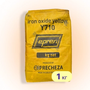 Декоративний пігмент для бетону 1 кг, тротуарної плитки жовтий  Y-710 Precheza