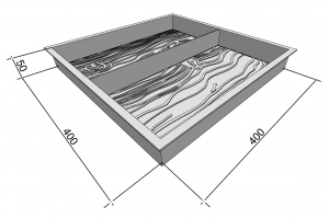 Moulds 400x400 for paving slabs Board 2 pcs., Veres-2007