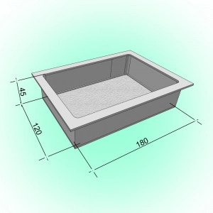 Moulds for paving slabs h45 Brook/Old Town whole 10 pcs., Veres-2007