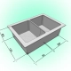 Moulds for paving slabs h60 Brook/Old Town half 30 pcs., Veres-2007