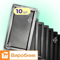 Форми h45 для тротуарної плитки Цегла гладка 10шт, Верес-2007