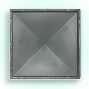 Cap on the post Smooth 390×390×65 mm
