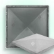 Cap on the post Smooth 390×390×65 mm