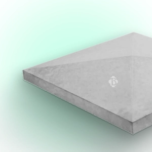 Cap on the post Smooth 390×390×65 mm