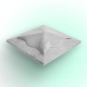Cap on the post 450×450×100 mm