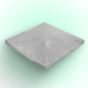 Cap on the post Rough 490×490×65 mm