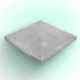 Cap on the post Smooth 490×490×65 mm