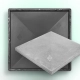 Cap on the post Smooth 490×490×65 mm