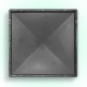 Cap on the post Smooth 490×490×65 mm