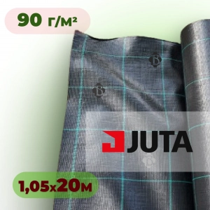 Агротканина 90 г/м² 1,05×20 м JUTA Чехія чорна (агроволокно)