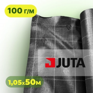 Агротканина 100 г/м² 1,05×50 м JUTA Чехія чорна (агроволокно)