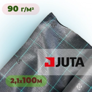 Агротканина 90 г/м² 2,1×100 м JUTA Чехія чорна (агроволокно)