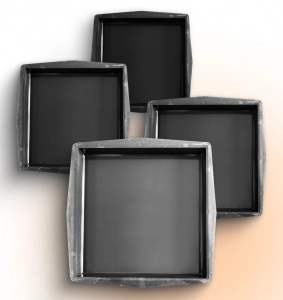 Moulds 300x300 for paving slabs Square Smooth 4 pcs., Veres-2007