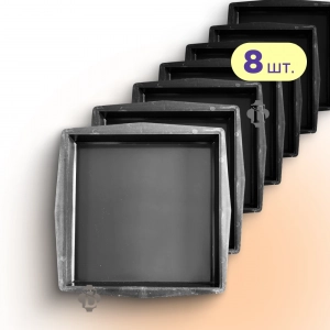Форми 310x310 для тротуарної плитки Квадрат гладкий 8шт , Верес-2007