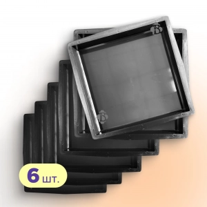 Moulds 400x400 for paving slabs Square Smooth 6 pcs,Veres-2007