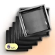 Moulds 400x400 for paving slabs Square Smooth 6 pcs,Veres-2007