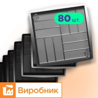 Moulds 500x500 for paving slabs Parquet smooth 80 pcs., Veres-2007